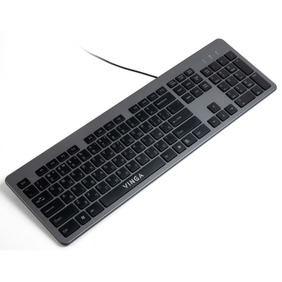 Клавіатура Vinga KB735 black-grey фото №4