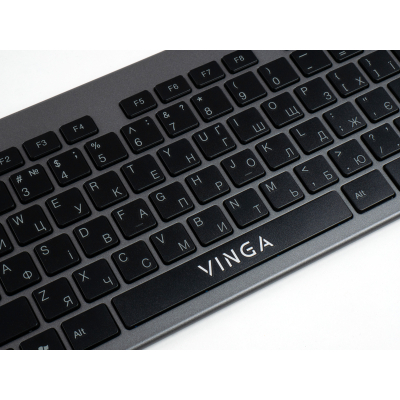 Клавіатура Vinga KB735 black-grey фото №8