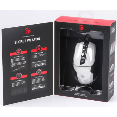 Комп'ютерна миша A4Tech W70 Max Bloody (Panda White) фото №9
