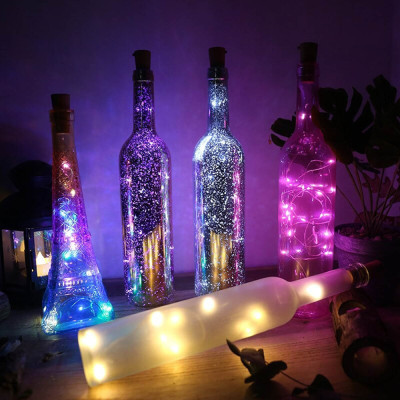Гірлянда Colorway пробка для бутылки на батарейках LED 20/2М (5шт/уп) цветная (CW-GC-20L2BMC) фото №10