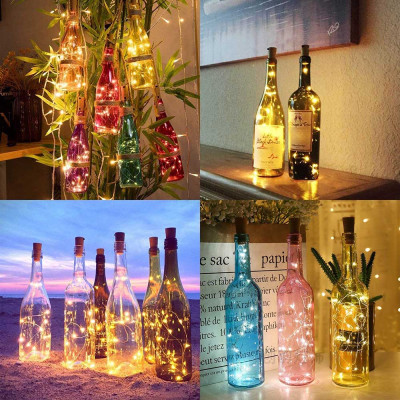 Гірлянда Colorway пробка для бутылки на батарейках LED 20/2М (5шт/уп) цветная (CW-GC-20L2BMC) фото №7