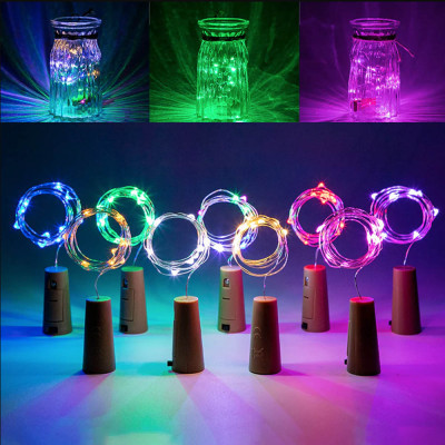 Гірлянда Colorway пробка для бутылки на батарейках LED 20/2М (5шт/уп) цветная (CW-GC-20L2BMC) фото №8