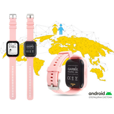 Смарт-годинник GARMIX PointPRO-300 4G/GPS/WIFI/VIDEO CALL PINK фото №2