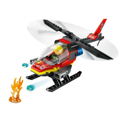 Конструктор Lego City Пожежний рятувальний гелікоптер 85 деталей (60411) фото №7