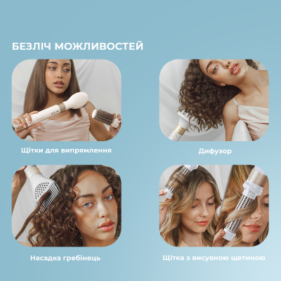 Стайлер для волосся Cecotec Bamba CeramicCare 14in1 AirGlam Champagne (CCTC-00252) фото №11