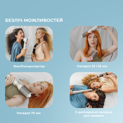 Стайлер для волосся Cecotec Bamba CeramicCare 14in1 AirGlam Champagne (CCTC-00252) фото №12