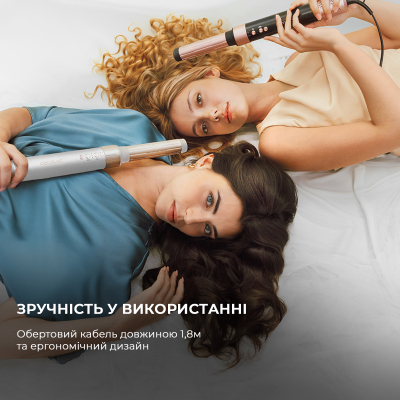 Стайлер для волосся Cecotec Bamba CeramicCare 14in1 AirGlam Champagne (CCTC-00252) фото №9