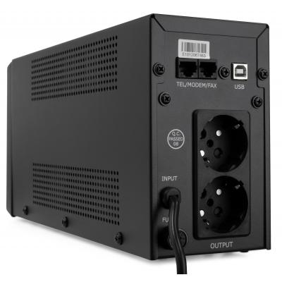 Джерело безперебійного живлення Vinga LCD 600VA metal case with USB (VPC-600MU) фото №5