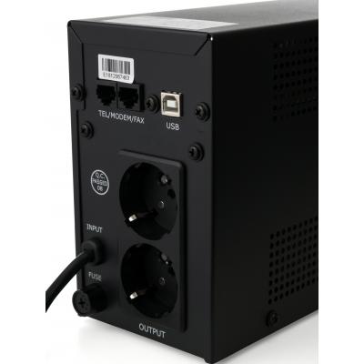 Джерело безперебійного живлення Vinga LCD 600VA metal case with USB (VPC-600MU) фото №7