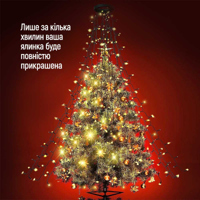 Гирлянда Colorway Каскад LED 98 7 x 1.5 м 8 функцій (CW-G-98L71CU) фото №10