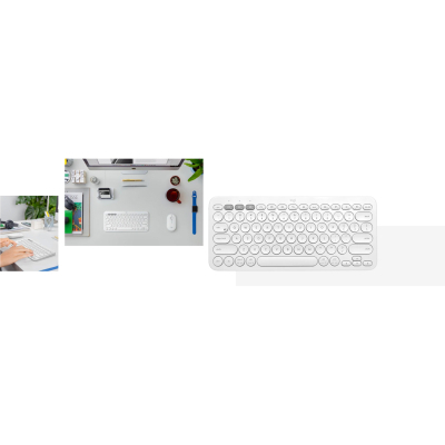 Клавиатура Logitech K380s Multi-Device Bluetooth UA White (920-011852) фото №7