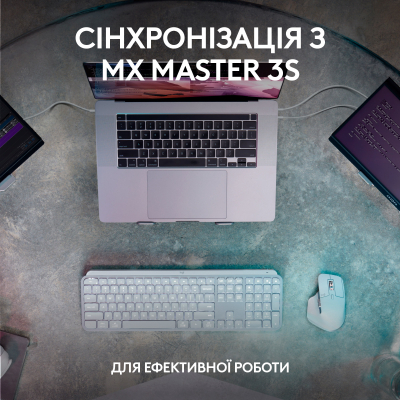 Клавіатура Logitech MX Keys S Plus Palmrest Wireless UA Graphite (920-011589) фото №8