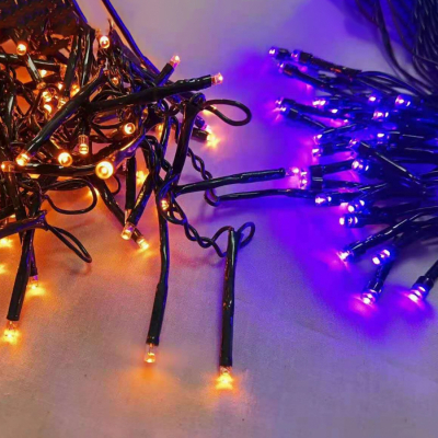Гирлянда YES! Fun 100 LED, оранжевый фиолет. 5м, 8 режимов (801178) фото №2