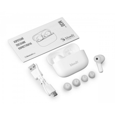 Навушники A4Tech Bloody M30 White фото №4