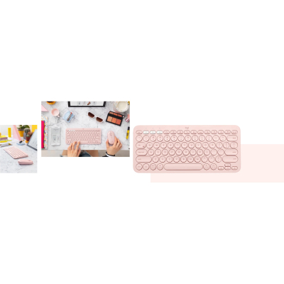 Клавиатура Logitech K380s Multi-Device Bluetooth UA Rose (920-011853) фото №6