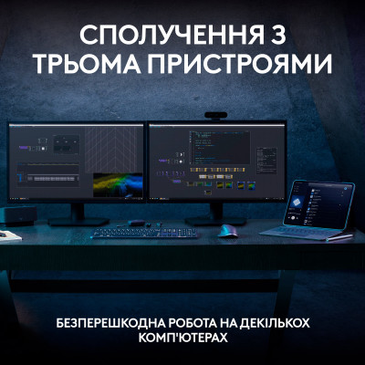 Клавиатура Logitech MX Keys S Wireless UA Graphite (920-011593) фото №10