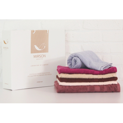 Рушник MirSon набор банных №5090 Elite SoftNes Delicacy 70х140 6 шт (2200003181173)