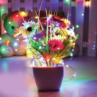 Гирлянда Colorway Роса LED 100 10 м 8 функцій різнокольорова USB (CW-G-100L10NUMC) фото №3