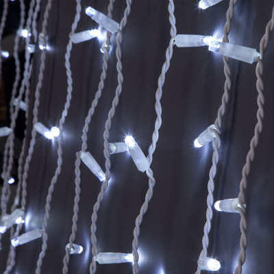 Гирлянда Colorway Бахрома 6мx0.6м 192Led IP44 холодный (CW-GOF-192L66VCW) фото №5