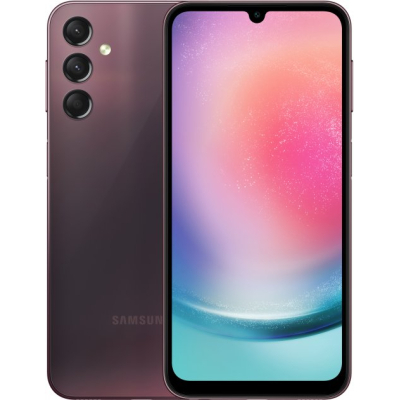 Смартфон Samsung Galaxy A24 6/128Gb Dark Red (SM-A245FDRVSEK)