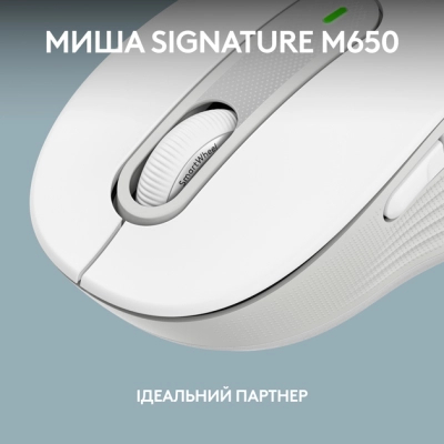 Клавиатура Logitech K950 Bluetooth/Wireless UA Off-White (920-012466) фото №7