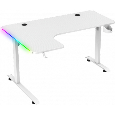 Комп'ютерний стіл GT Racer T-1217 White (T-1217 (160x60-100x73) White)