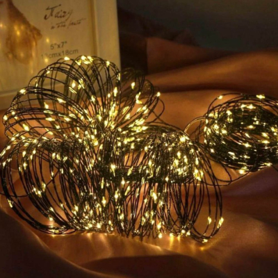 Гирлянда Colorway Роса LED 100 10 м 8 функцій теплий колір USB (CW-G-100L10NU) фото №5