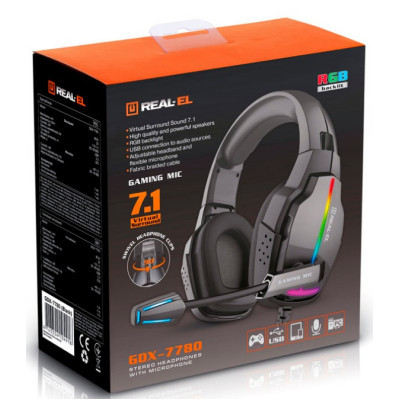 Наушники REAL-EL GDX-7780 Black фото №12
