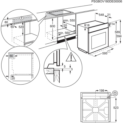 Духовой шкаф Electrolux EOF3H50BK фото №11