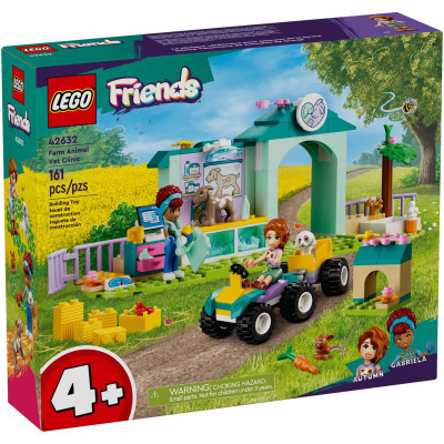 Конструктор Lego Friends Ветеринарна клініка для сільськогосподарських тварин 161 деталей (42632)