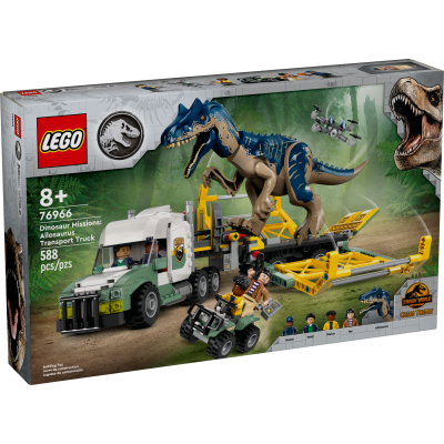 Конструктор Lego Jurassic World Місії динозаврів: Вантажівка для перевезення алозавра (76966)