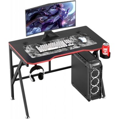 Компьютерный стол GT Racer T-1218 Black (T-1218 (120x60x73) Black) фото №5