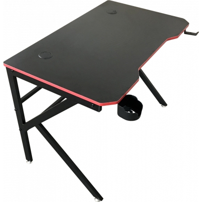 Компьютерный стол GT Racer T-1218 Black (T-1218 (120x60x73) Black) фото №6