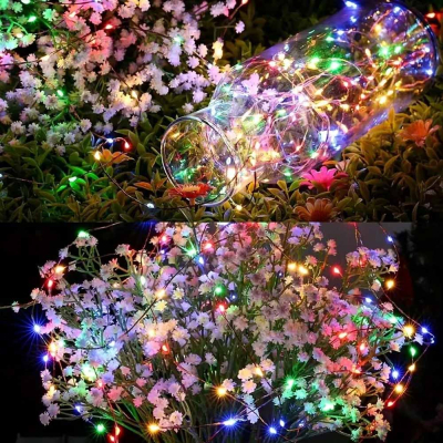Гірлянда Colorway Роса LED 50 5 м 8 функцій різнокольорова USB (CW-G-50L5NUMC) фото №9