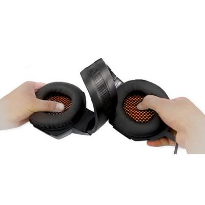 Наушники REAL-EL GDX-7700 SURROUND 7.1 black-orange фото №7