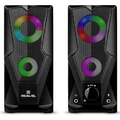 Акустическая система REAL-EL S-111 USB Black фото №2