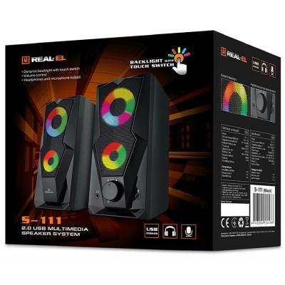 Акустическая система REAL-EL S-111 USB Black фото №9