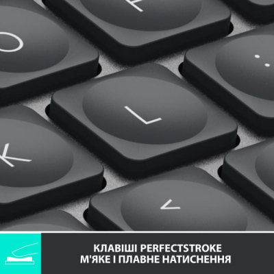 Клавіатура Logitech MX Keys Mini Wireless Illuminated UA Graphite (920-010498) фото №2
