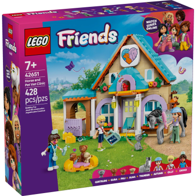Конструктор Lego Friends Ветеринарна клініка для коней і домашніх улюбленців (42651)