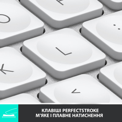 Клавиатура Logitech MX Keys Mini Wireless Illuminated UA Pale Grey (920-010499) фото №2