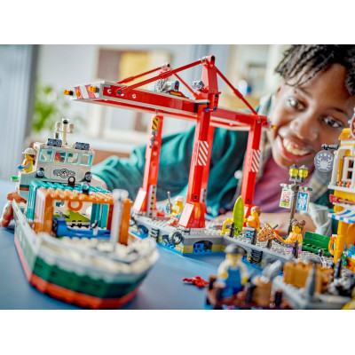 Конструктор Lego City Морська гавань із вантажним судном (60422) фото №10