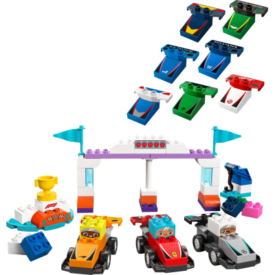 Конструктор Lego DUPLO Town Автомобілі для перегонів і пілоти команд Формули-1 (10445) фото №2