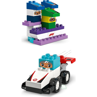 Конструктор Lego DUPLO Town Автомобілі для перегонів і пілоти команд Формули-1 (10445) фото №4