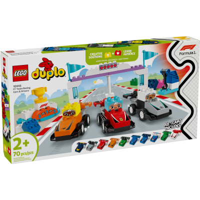 Конструктор Lego DUPLO Town Автомобілі для перегонів і пілоти команд Формули-1 (10445) фото №7