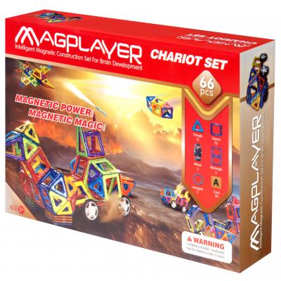Конструктор Magplayer Конструктор  Набор 66 элементов (MPA-66)