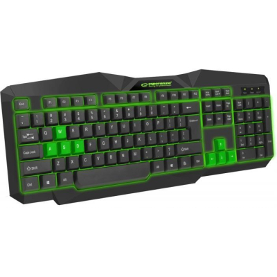 Клавиатура Esperanza EGK 201 Green USB LED