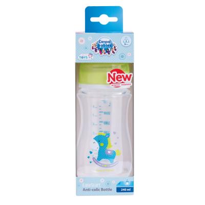 Пляшечка для годування Canpol babies антиколікова EasyStart - Toys 240 мл (35/221_gre) фото №2