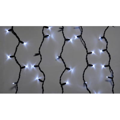 Гирлянда Delux ICICLE flash 108LED 2 х 1 м білий / чорний IP44 EN (90012940)