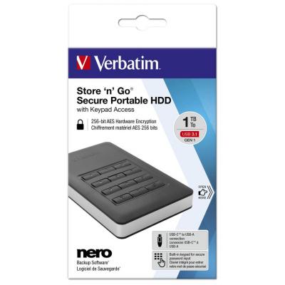 Зовнішній жорсткий диск Verbatim 2.5" 1TB  (53401) фото №5