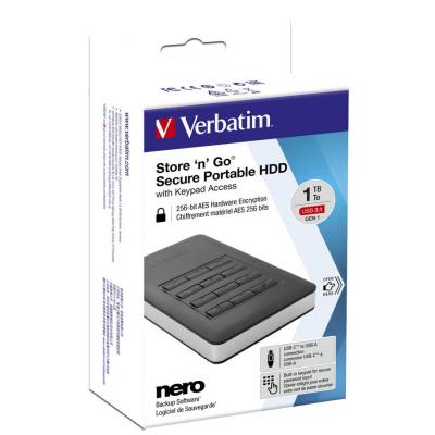 Зовнішній жорсткий диск Verbatim 2.5" 1TB  (53401) фото №6